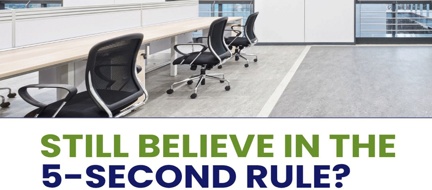 5-second rule when you drop something on the floor
